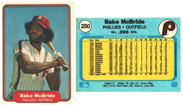 Philadelphia Phillies - Bake McBride (250)