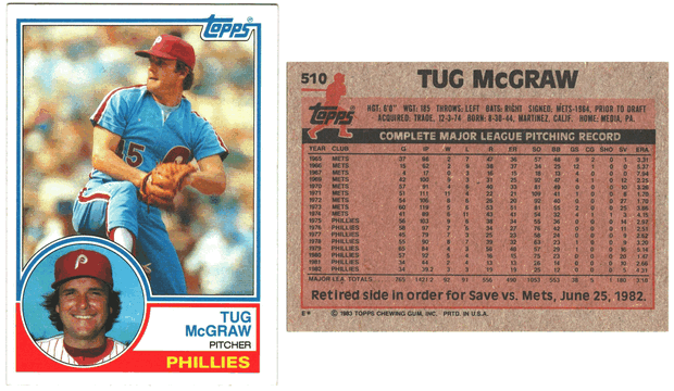 Philadelphia Phillies - Tug McGraw (510)
