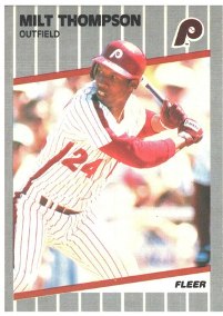 Philadelphia Phillies - Milt Thompson - Error Card