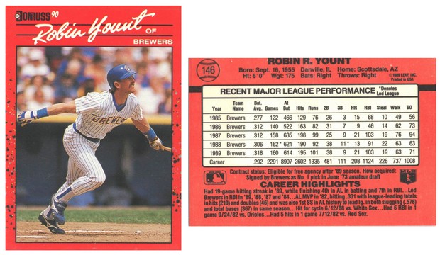 Milwaukee Brewers - Robin Yount  (146)