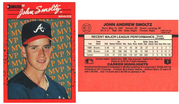 Atlanta Braves - John Smoltz - Bonus Card