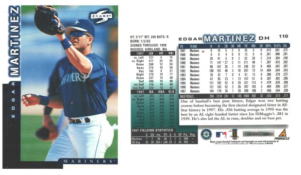 Seattle Mariners - Edgar Martinez  (110)