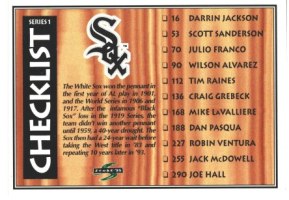 Chicago White Sox - 1995 Checklist (322)