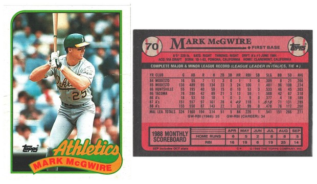 Oakland Athletics - Mark McGwire (70)