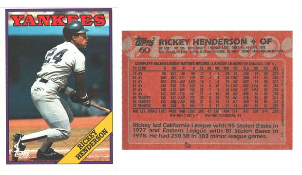 New York Yankees - Rickey Henderson (60)