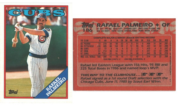 Chicago Cubs - Rafael Palmeiro  (186)