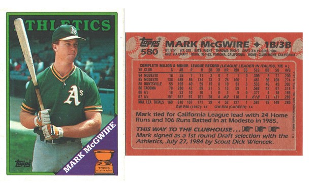 Oakland Athletics - Mark McGwire (580)