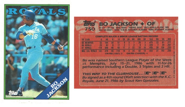 Kansas City Royals - Bo Jackson  (750)