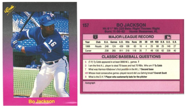 Kansas City Royals - Bo Jackson  (157)