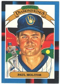 Milwaukee Brewers - Paul Molitor - Donruss Diamond Kings