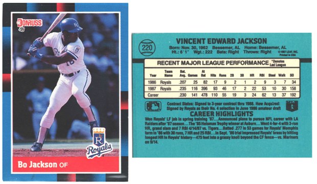 Kansas City Royals - Bo Jackson  (220)