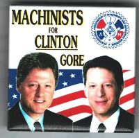 Clinton - Gore 	1996 Campaign Button - #2