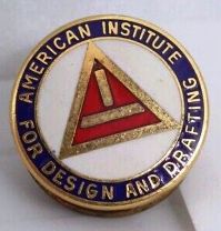 American Institute for Design & Drafting Lapel Pin