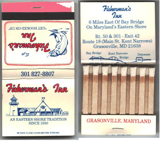 Matchbook - Fisherman's Inn Restaurant  (new)