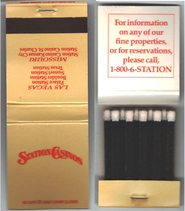 Matchbook - Station Casinos - Gold