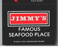 Matchbook - Jimmy's Famous Seafood Restaurant