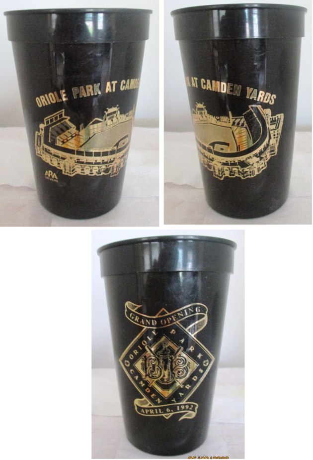Baltimore Orioles - 1992 Inaugural Opening Day Soda Cup