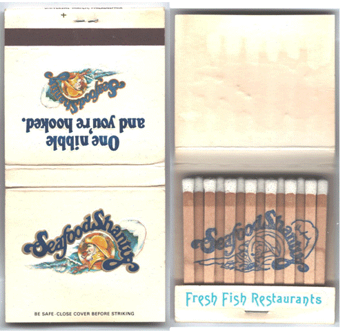 Matchbook - Seafood Shanty Restaurant