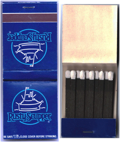 Matchbook - Rusty Scupper Restaurant (Blue)