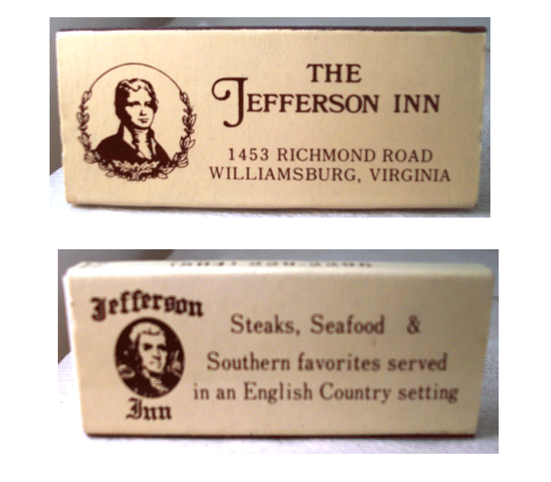 Matchbox - The Jefferson Inn