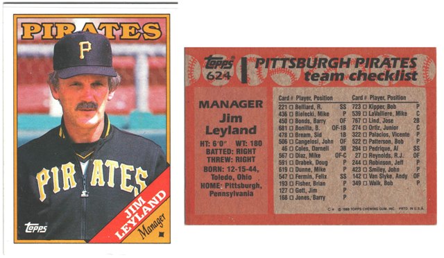 Pittsburgh Pirates - Jim Leyland - Manager (624)