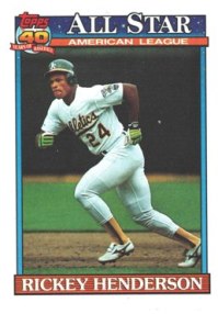 Oakland Athletics - Rickey Henderson - All Star (391)