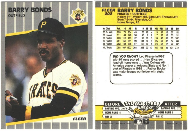 San Diego Padres - Barry Bonds (202)