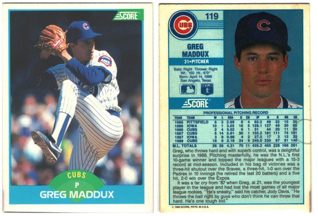 Chicago Cubs - Greg Maddux  (119)