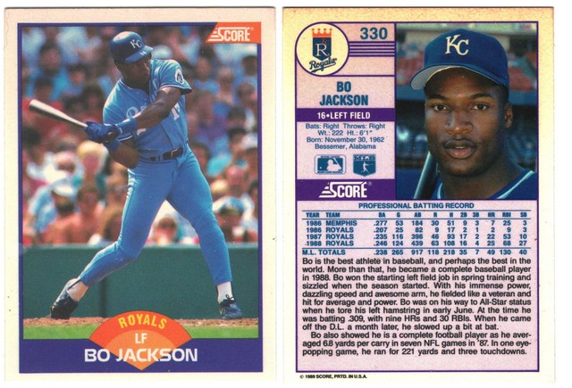 Kansas City Royals - Bo Jackson  (330)