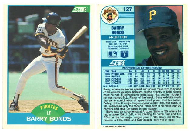 Pittsburgh Pirates - Barry Bonds (127)