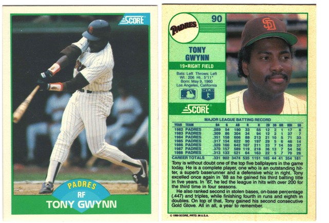 San Diego Padres - Tony Gwynn (90)