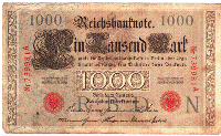 Germany - 1000 Mark Reichsbanknote #2