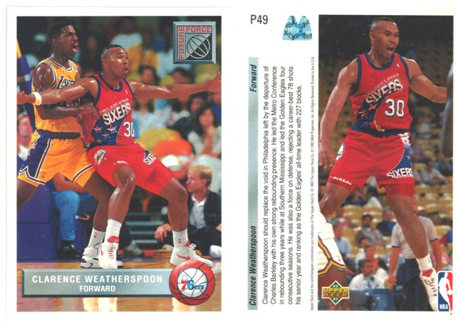 Philadelphia 76ers - Clarence Weatherspoon (P49)