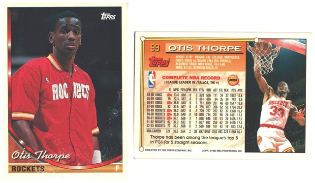 Houston Rockets - Otis Thorpe