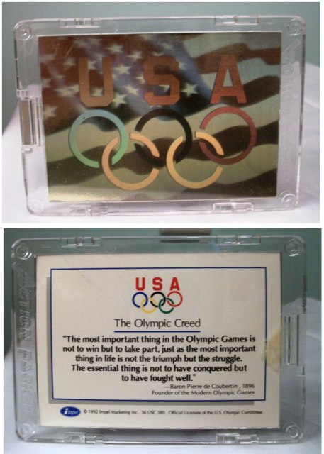 1992 Olympic Creed Hologram