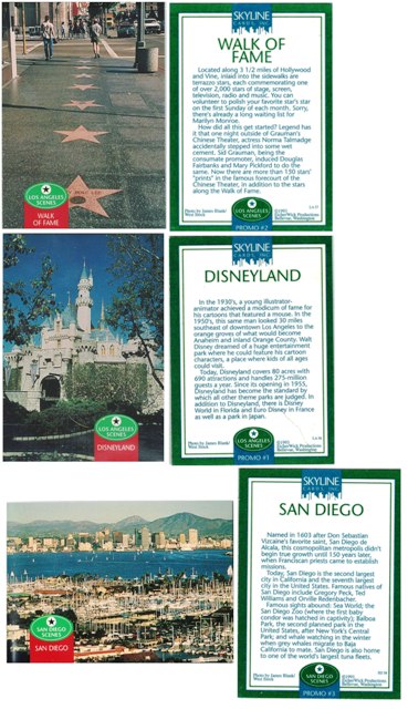 Promo Card - Skyline Cards - 3 Card Set