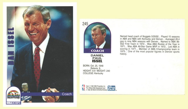 Denver Nuggets - Dan Issel - Coach