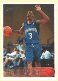 Minnesota Timberwolves - Stephon Marbury - Rookie Card