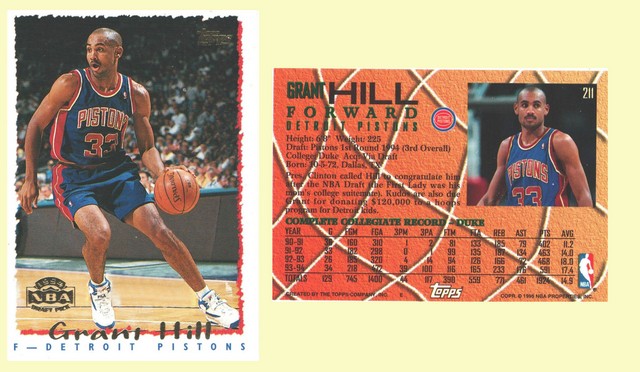 Detroit Pistons - Grant Hill - Rookie Card  (211)