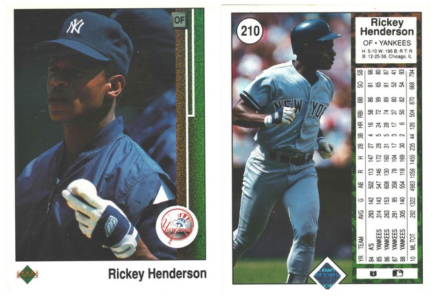New York Yankees - Rickey Henderson (210)