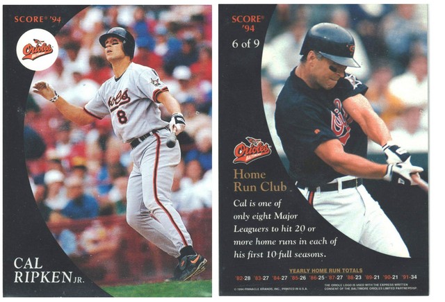 Baltimore Orioles - Cal Ripken, Jr #9