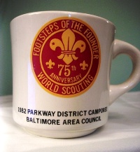 Baltimore Area Council 1982 Footsteps of the Founder  Mug
