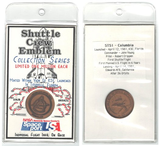 NASA Space Shuttle Crew Emblem STS-1 - Columbia