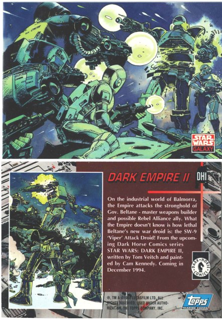 Promo Card - Star Wars Dark Empire II - DH1