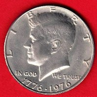 Coin - 1976 UNC Clad Kennedy Bicentennial  Half Dollar