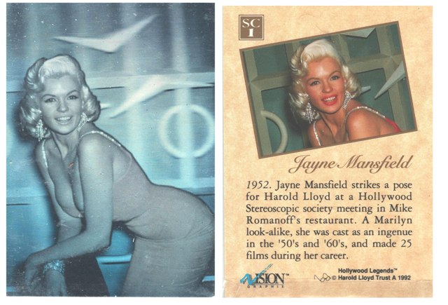 Insert Card - Hollywood Legends - Hologram - Jayne Mansfield