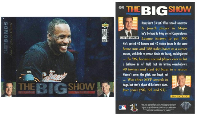 San Francisco Giants - Barry Bonds - THE BIG SHOW