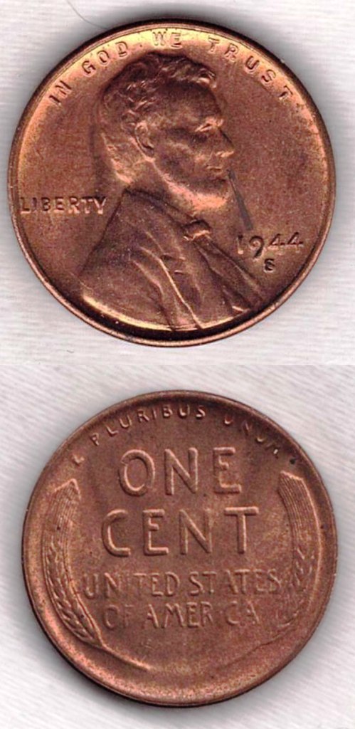 Coin - 1944S Lincoln Wheat Penny