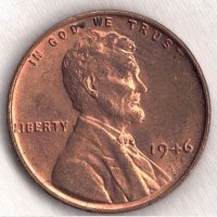 Coin - 1946 Lincoln  Wheat Penny