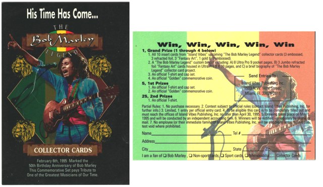 Insert Card - Bob Marley